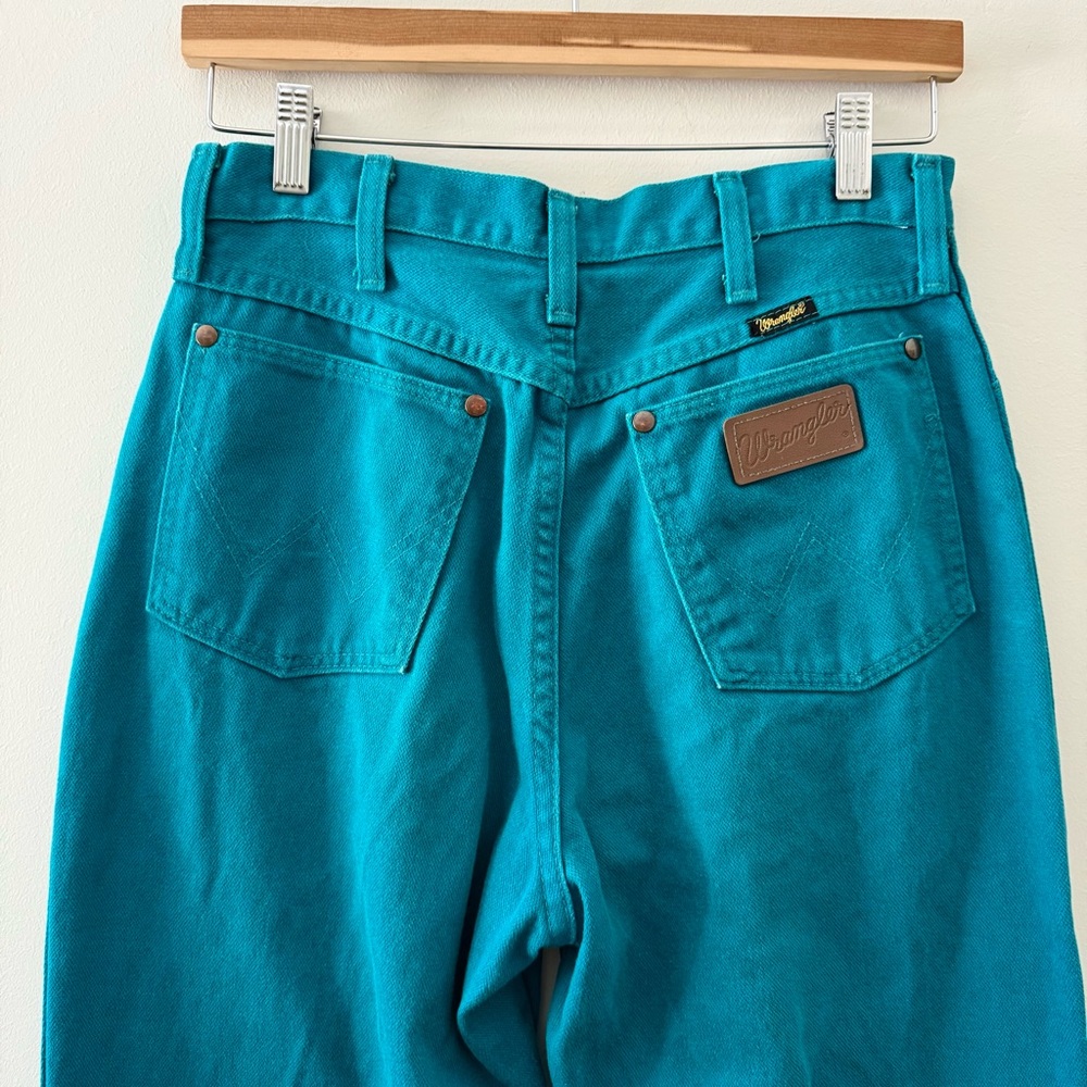 SOLD Vintage Wrangler Turquoise Denim Jeans